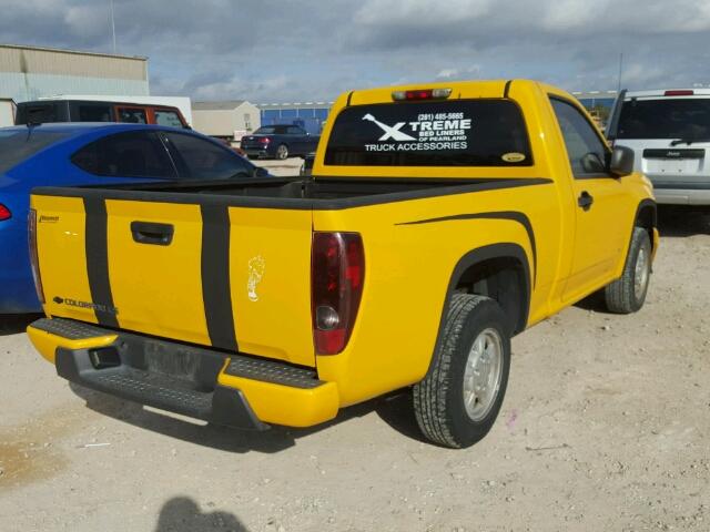 1GCCS149978144275 - 2007 CHEVROLET COLORADO YELLOW photo 4