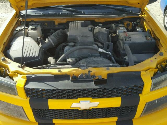 1GCCS149978144275 - 2007 CHEVROLET COLORADO YELLOW photo 7