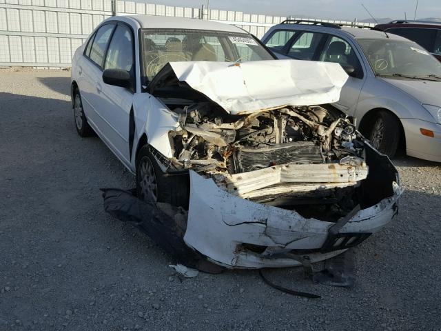 2HGES16565H529322 - 2005 HONDA CIVIC LX WHITE photo 1