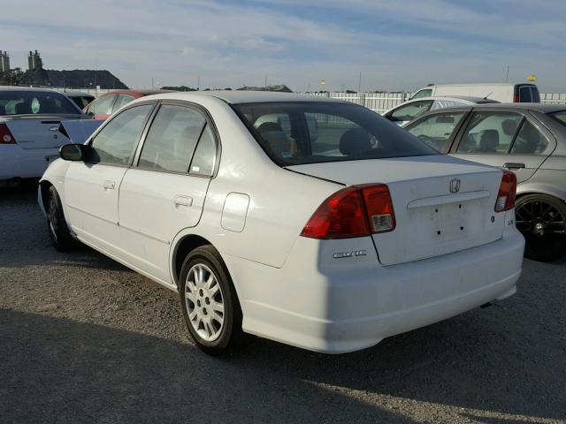 2HGES16565H529322 - 2005 HONDA CIVIC LX WHITE photo 3