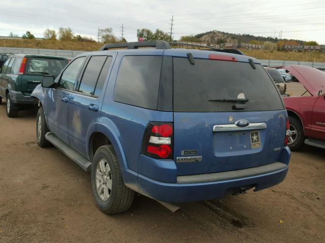 1FMEU73E09UA14086 - 2009 FORD EXPLORER X BLUE photo 3