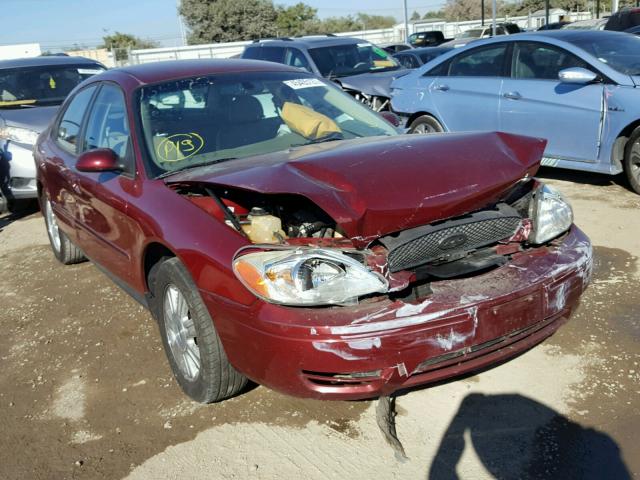 1FAFP56U05A164272 - 2005 FORD TAURUS SEL BURGUNDY photo 1