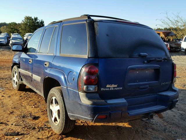 1GNDS13S742414490 - 2004 CHEVROLET TRAILBLAZE BLUE photo 3