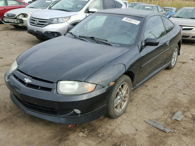 1G1JH12F437153411 - 2003 CHEVROLET CAVALIER L BLACK photo 2