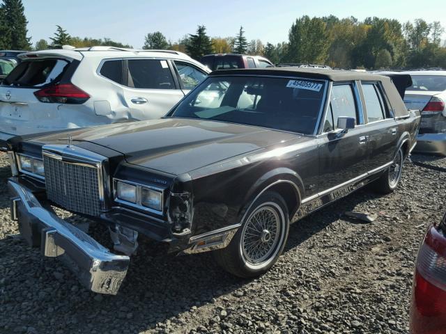 1LNBP96F8GY609574 - 1986 LINCOLN TOWN CAR BLACK photo 2