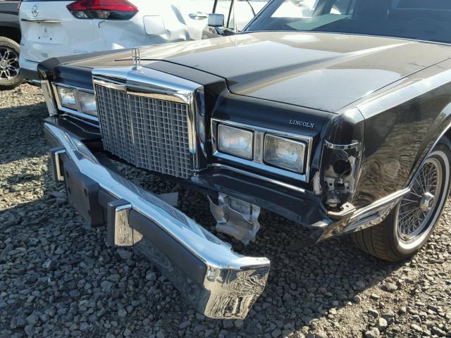 1LNBP96F8GY609574 - 1986 LINCOLN TOWN CAR BLACK photo 9