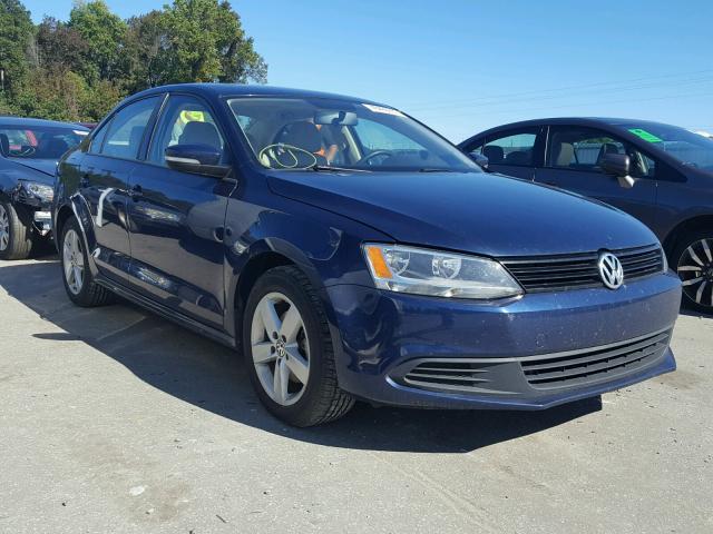 3VWLL7AJ5CM006136 - 2012 VOLKSWAGEN JETTA TDI BLUE photo 1