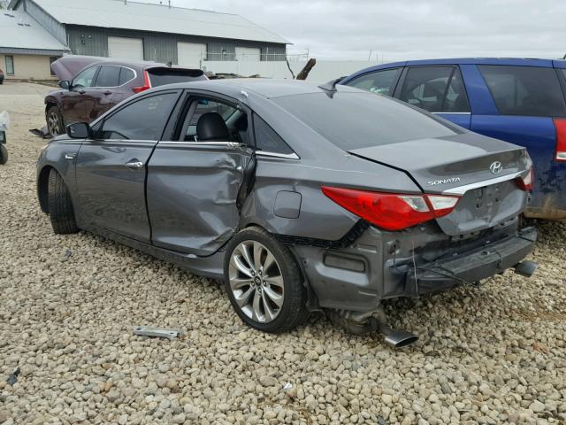 5NPEC4AC6BH044751 - 2011 HYUNDAI SONATA SE GRAY photo 3