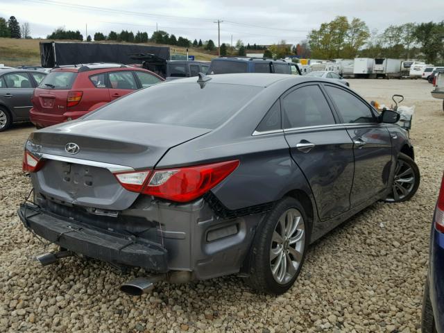 5NPEC4AC6BH044751 - 2011 HYUNDAI SONATA SE GRAY photo 4