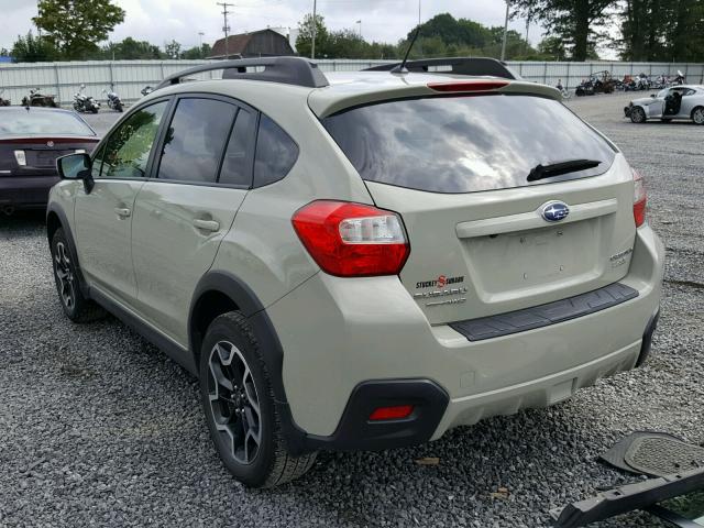 JF2GPABC5H8258035 - 2017 SUBARU CROSSTREK BEIGE photo 3