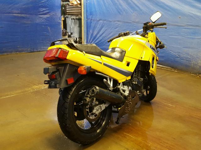 JKAEXMF174DA00985 - 2004 KAWASAKI EX250 F YELLOW photo 4