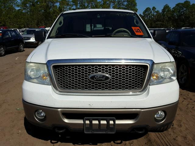 1FTPW14V46FB67525 - 2006 FORD F150 WHITE photo 9