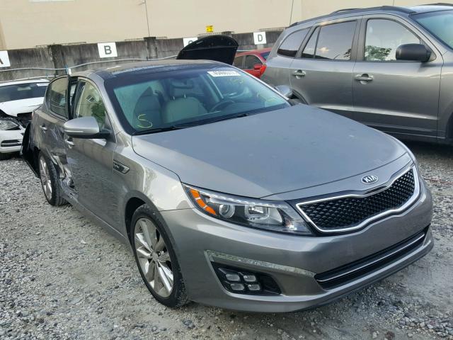 5XXGR4A66FG419055 - 2015 KIA OPTIMA SX GRAY photo 1