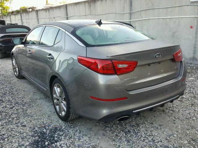 5XXGR4A66FG419055 - 2015 KIA OPTIMA SX GRAY photo 3