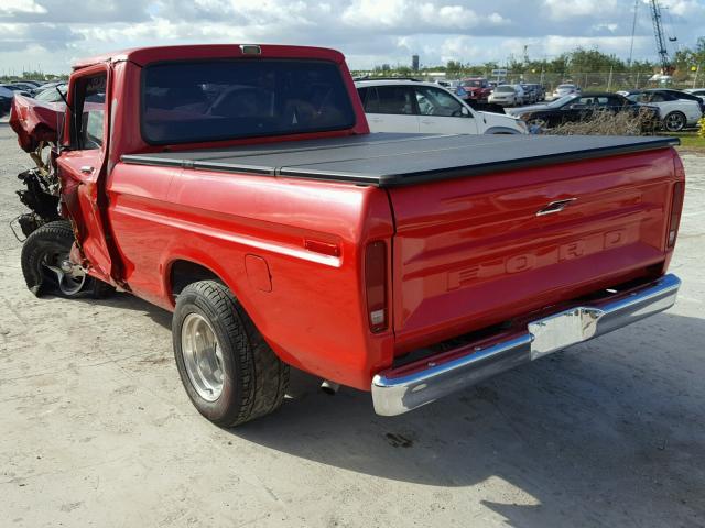 F10GNE05568 - 1979 FORD TRUCK RED photo 3