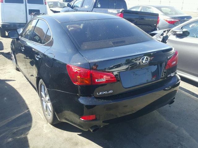 JTHBE262662002684 - 2006 LEXUS IS 350 BLACK photo 3