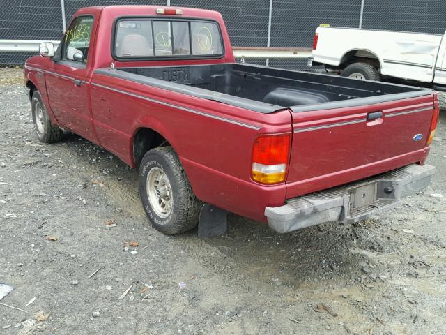 1FTCR10A4PTA25672 - 1993 FORD RANGER RED photo 3