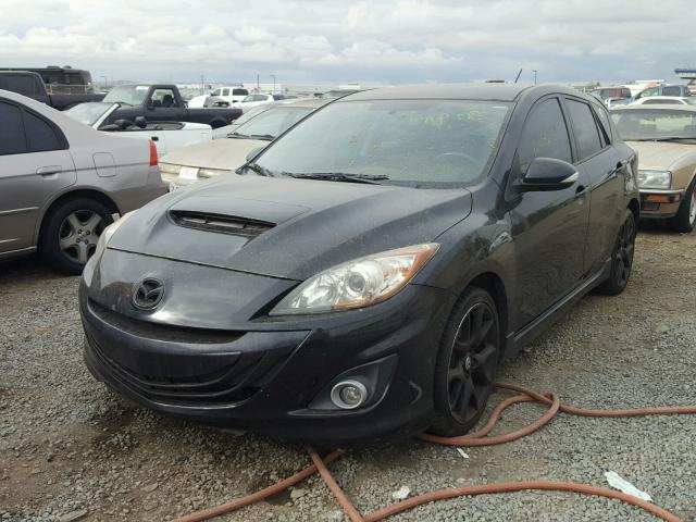 JM1BL1K40B1367709 - 2011 MAZDA SPEED 3 BLACK photo 2