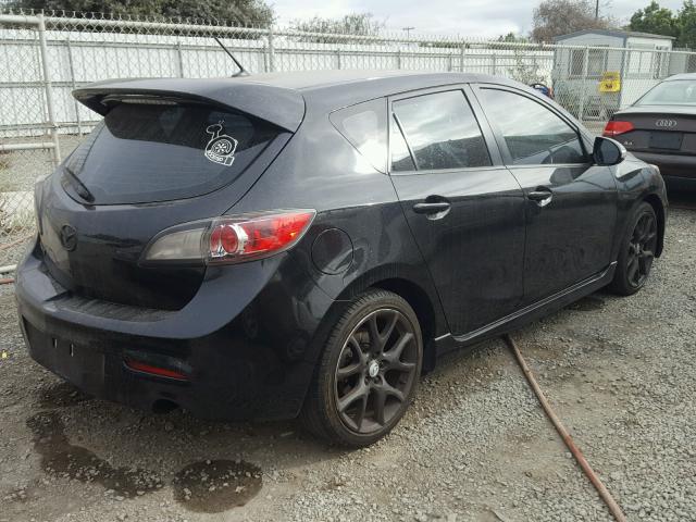 JM1BL1K40B1367709 - 2011 MAZDA SPEED 3 BLACK photo 4