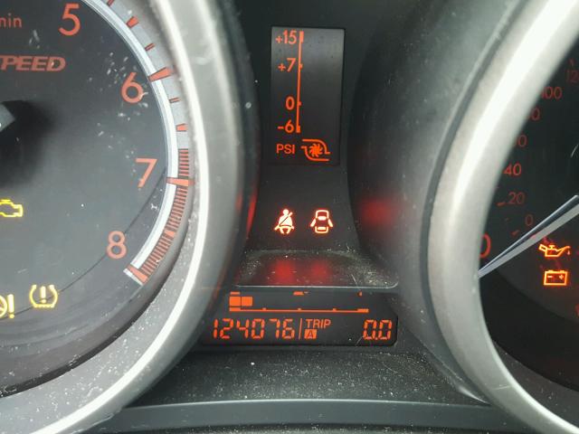 JM1BL1K40B1367709 - 2011 MAZDA SPEED 3 BLACK photo 8