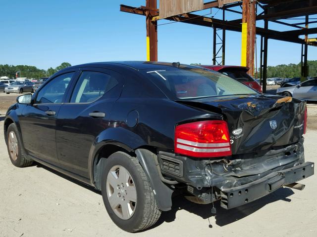 1B3CC4FB7AN146342 - 2010 DODGE AVENGER BLACK photo 3