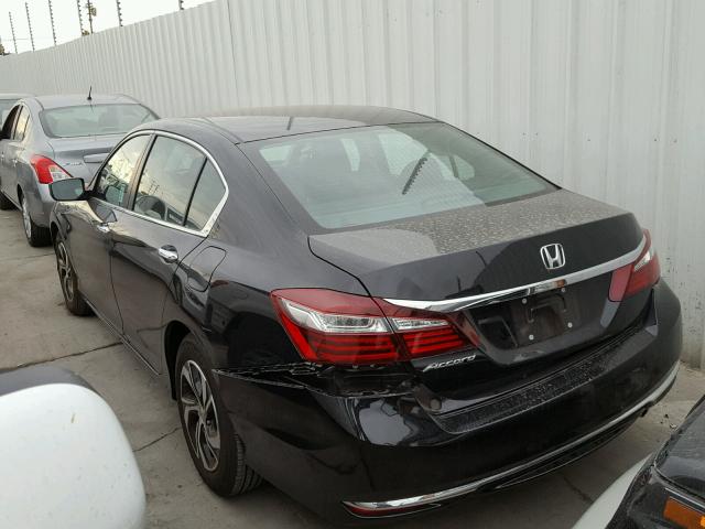 1HGCR2F31GA238056 - 2016 HONDA ACCORD LX BLACK photo 3