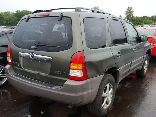 4F2YU06B82KM25215 - 2002 MAZDA TRIBUTE DX GREEN photo 4