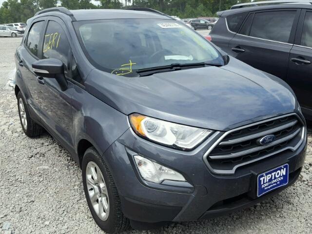 MAJ3P1TE8JC163572 - 2018 FORD ECOSPORT S GRAY photo 1