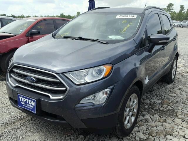 MAJ3P1TE8JC163572 - 2018 FORD ECOSPORT S GRAY photo 2