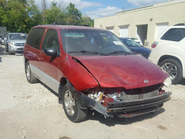 4N2ZN16T12D805725 - 2002 NISSAN QUEST SE RED photo 1