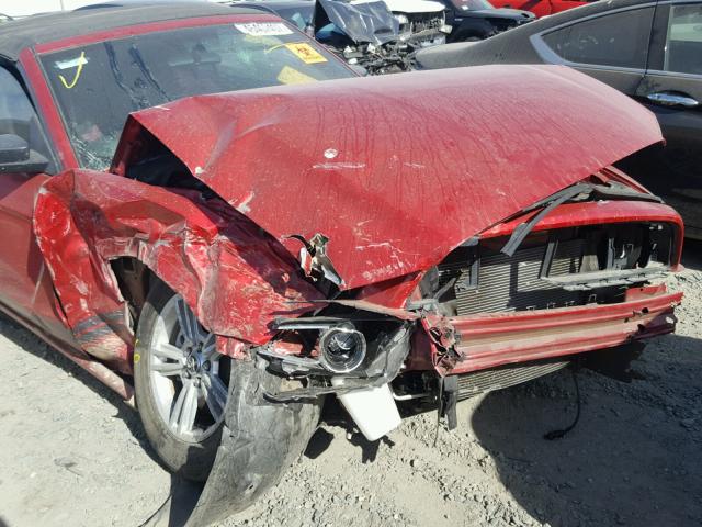 1ZVBP8EM7D5225021 - 2013 FORD MUSTANG RED photo 9