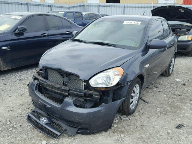 KMHCN35C98U093233 - 2008 HYUNDAI ACCENT BAS GRAY photo 2