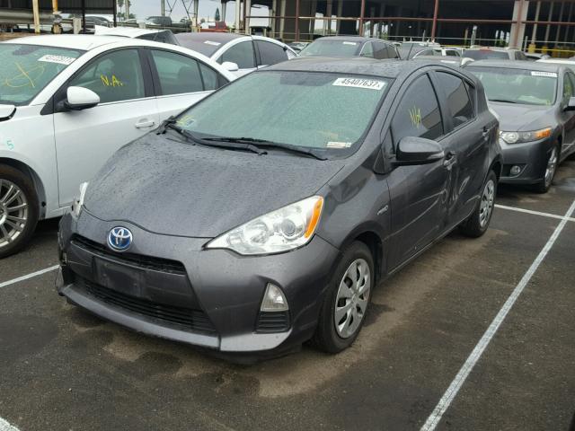 JTDKDTB33C1517202 - 2012 TOYOTA PRIUS C GRAY photo 2