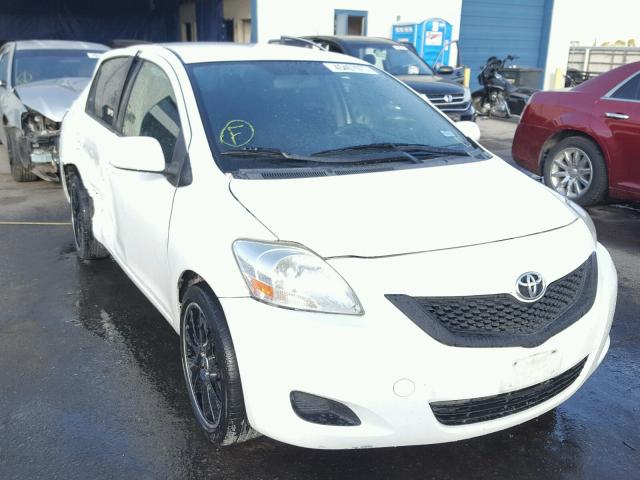 JTDBT4K3XCL012335 - 2012 TOYOTA YARIS WHITE photo 1