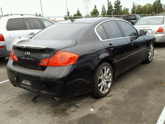 JN1CV6AP7AM402057 - 2010 INFINITI G37 BASE BLACK photo 4