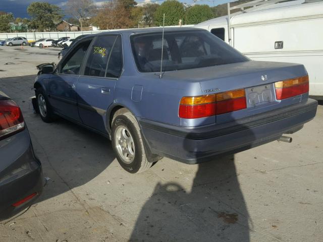 JHMCB7654LC121148 - 1990 HONDA ACCORD LX BLUE photo 3