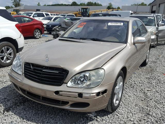 WDBNG70J14A395596 - 2004 MERCEDES-BENZ S 430 GOLD photo 2