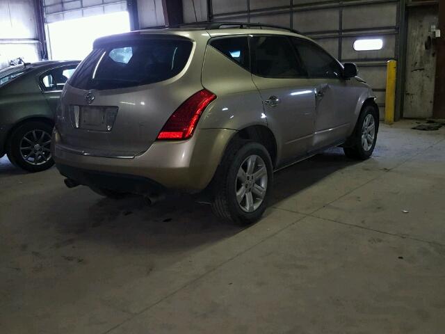 JN8AZ08TX7W506827 - 2007 NISSAN MURANO SL GREEN photo 4