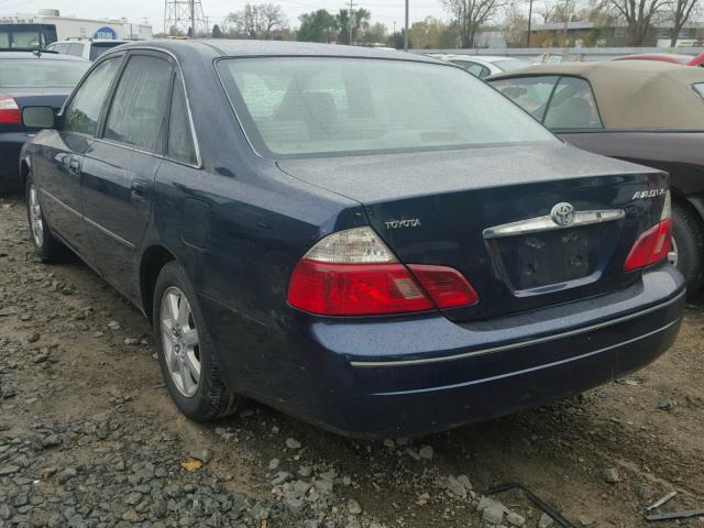 4T1BF28BX3U281533 - 2003 TOYOTA AVALON XL BLUE photo 3