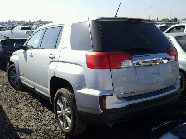 2GKALMEK3H6120556 - 2017 GMC TERRAIN SL SILVER photo 3