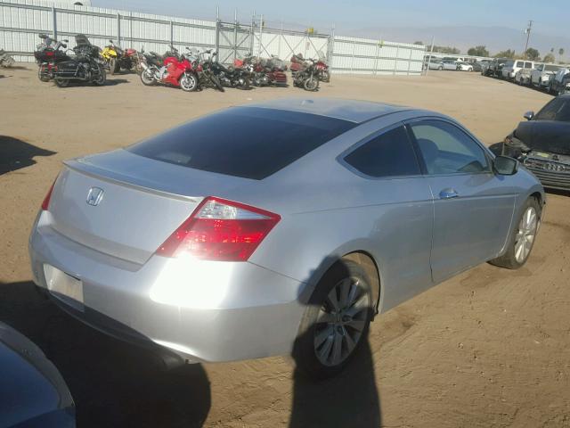 1HGCS228X8A014629 - 2008 HONDA ACCORD EXL SILVER photo 4