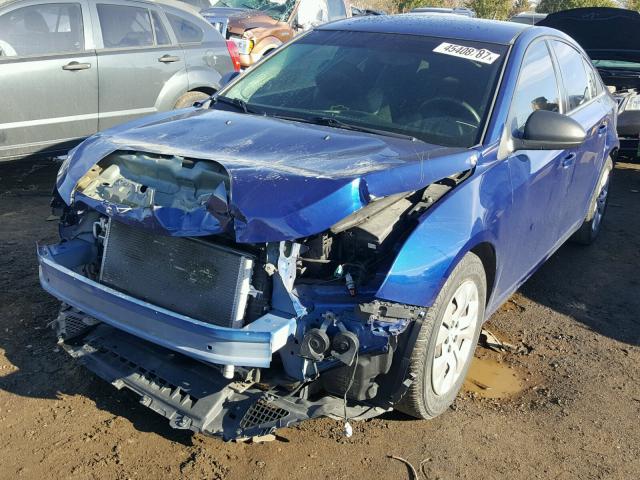 1G1PC5SH6C7173581 - 2012 CHEVROLET CRUZE LS BLUE photo 2