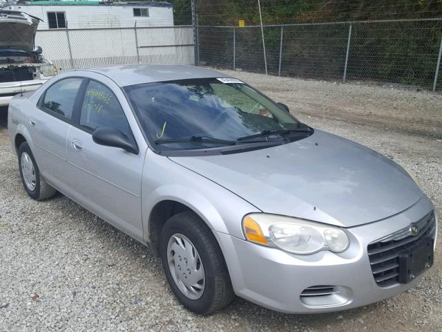 1C3EL46X04N165018 - 2004 CHRYSLER SEBRING LX SILVER photo 1