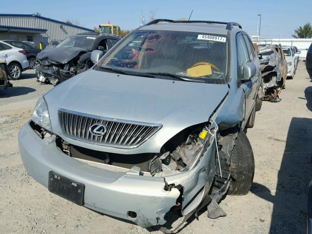 JTJGK31U370004174 - 2007 LEXUS RX 350 GREEN photo 2