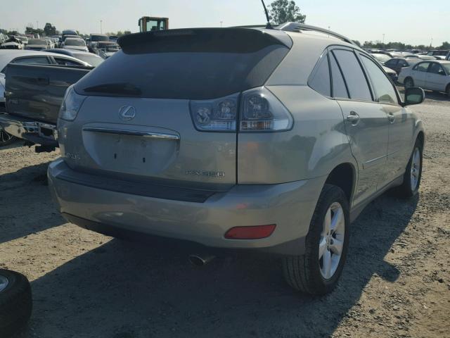 JTJGK31U370004174 - 2007 LEXUS RX 350 GREEN photo 4