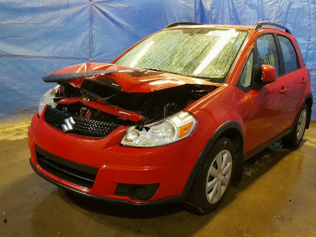 JS2YB5A35A6302147 - 2010 SUZUKI SX4 BASE RED photo 2