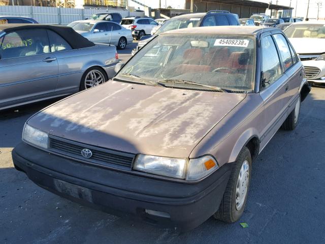 JT2AE94A5N0264621 - 1992 TOYOTA COROLLA DL BURGUNDY photo 2