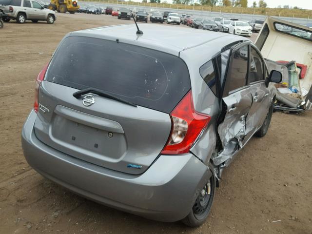 3N1CE2CP9EL389558 - 2014 NISSAN VERSA NOTE GRAY photo 4