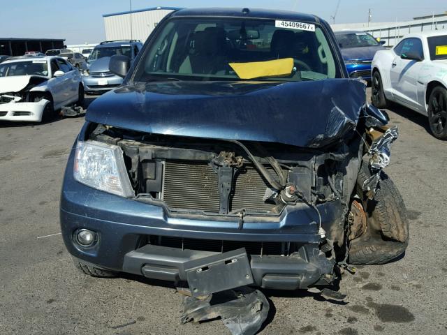 1N6AD0ER5DN735952 - 2013 NISSAN FRONTIER S BLUE photo 9