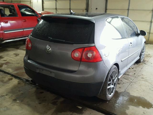 WVWEV71K28W227120 - 2008 VOLKSWAGEN GTI GRAY photo 4